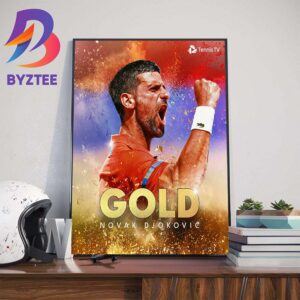 Novak Djokovic Defeats Carlos Alcaraz To Win The Olympics Singles Gold Medal At Olympics Paris 2024 Home Decorations Poster Canvas