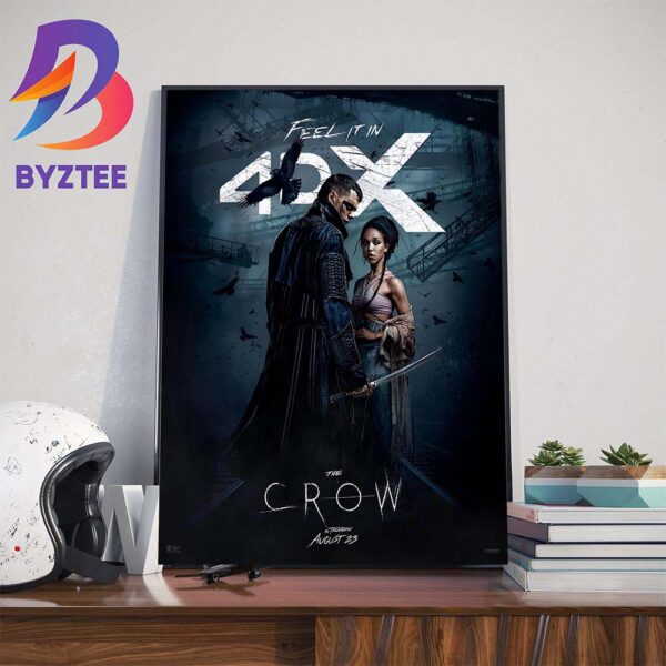 Official Poster The Crow Feel It In 4DX Release August 15th Home Decor Poster Canvas