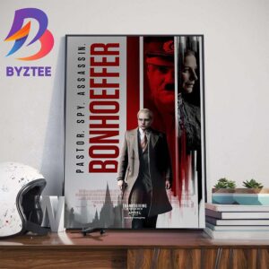 Pastor Spy Assassin Bonhoeffer Official Poster Home Decor Poster Canvas
