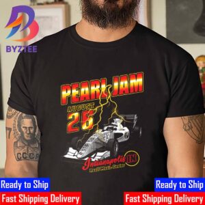 Pearl Jam Indianapolis Indy Car At Ruoff Music Center Noblesville Indianapolis Indiana August 26th 2024 Classic T-Shirt