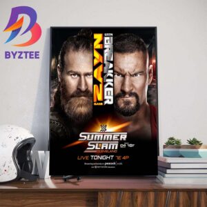 Sami Zayn Vs Bron Breakker At WWE SummerSlam Cleveland 2024 Home Decorations Poster Canvas