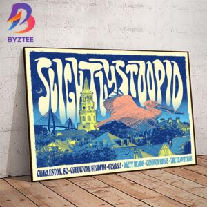 Slightly Stoopid With Dirty Heads Common Kings And The Elovaters Limited Poster At Credit One Stadium Charleston SC July 28th 2024 Wall Decor Poster Canvas