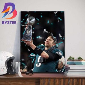 Super Bowl LII MVP Nick Foles Retire NFL As A Member Of The Philadelphia Eagles After An 11-Year Career Wall Decor Poster Canvas