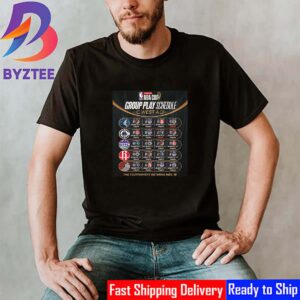 The Full Emirates NBA Cup 2024 West Group A Schedule Classic T-Shirt