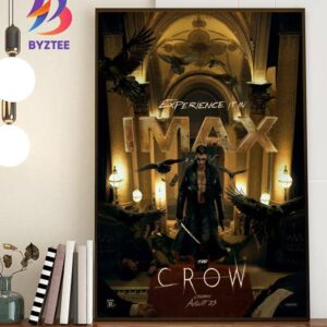 True Love Never Dies Experience Official Poster The Crow With starring Bill Skarsgard In Theaters August 23rd 2024 Home Decor Poster Canvas