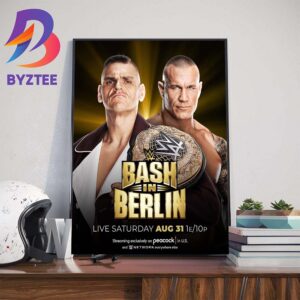 WWE Bash In Berlin Gunther Vs Randy Orton For World Heavyweight Championship Home Decorations Poster Canvas