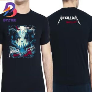 Metallica Pop Up World Tour The Final US No Repeat Weekend Of 2024 M72 Seattle The Wolf Poster At Lumen Field Seattle WA August 30th September 1 Two Sided Unisex T-Shirt