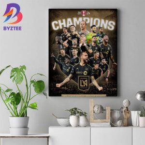 Los Angeles Football Club Is The Champion Of Lamar Hunt US Open Cup 2024 Home Decor Poster Canvas