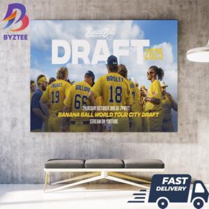 Banana Ball World Tour City Draft 2025 Wall Decor Canvas Poster