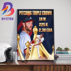 Chris Sale Has Been Named National League Pitching Triple Crown Winner Wall Decor Poster Canvas