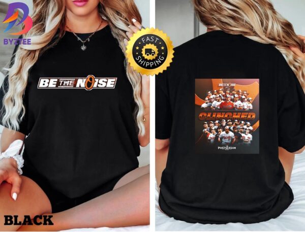 Congarts Baltimore Orioles MLB Postseason 2024 Clinched Fight For The Faithful Two Sides Unisex T-Shirt