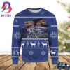 Cowboys Star Foolball Brown Color For Mens And Womens Ugly Christmas Sweater