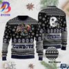 Dallas Cowboys America Team With Star Logo and Glove White And Black Color For Mens And Women Christmas Ugly Sweater