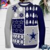 Dallas Cowboys Grateful Dead SKull Bears And Football Dallas Cowboys Logo BLue Color For Mens And Womens Ugly Christmas Sweater