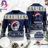 Dallas Cowboys Busy Block With Star Logo and Christmas Tree Blue and Grey Color For Family Ugly Sweater