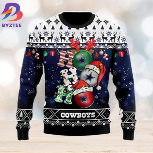 Dallas Cowboys Ho Ho Ho Ugly Christmas Sweater Unique Gift For Mens And Womens