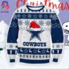 Dallas Cowboys Santa Hat Ho Ho Ho Personalized For Family Ugly Christmas Sweater