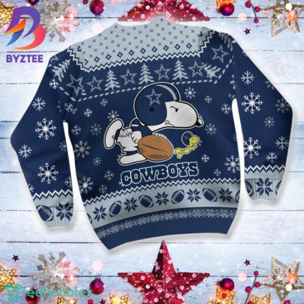 Dallas Cowboys Snoopy NFL Christmas Ugly Sweater Gift For Fans