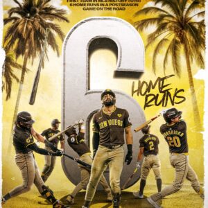 First Team MLB History To Hit 6 Home Runs In A Postseason Game On The Road Wall Decor Canvas Poster