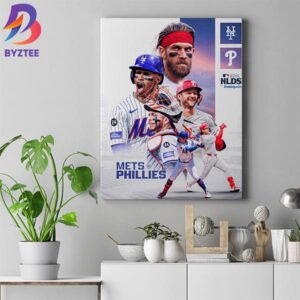 It’s Mets vs Phillies in the NLDS Wall Decor Canvas Poster