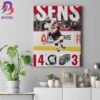 Minnesota Wild Won Against Chicago Blackhawks In The NHL Wall Decor Canvas Poster