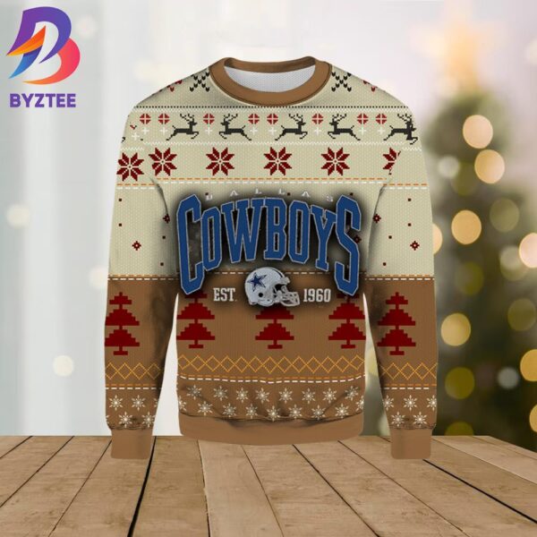 Vintage Dallas Footbal 1960 Ugly Christmas Sweater