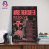 Make Them Suffer Australian Regional Tour 2025 With Special Guests Justice For The Damned And The Gloom In The Corner Wall Decor Poster Canvas