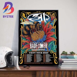 311 Band The Unity Tour 2025 Full Dates List With Special Guests Badflower And Sitting On Saturn Wall Art Decor Poster Canvas