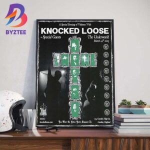 A Special Evening Of Violence With Knocked Loose At The Underworld London On March 14th 2025 Wall Art Decor Poster Canvas