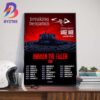 Counting Crows The Complete Sweets Tour 2025 Dates List With Special Guest The Gaslight Anthem Wall Art Decor Poster Canvas