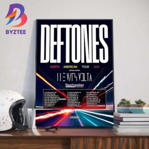 Deftones North American Tour 2025 With Special Guests The Mars Volta And Fleshwater Dates List Wall Art Decor Poster Canvas