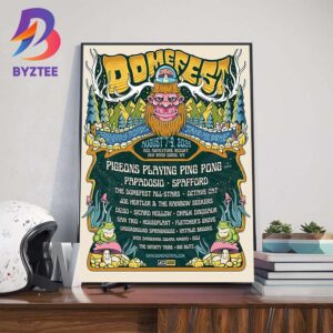 Domefest Full Lineup At ACE Adventure Resort In New River Gorge WV On August 7-9 2025 Wall Art Decor Poster Canvas