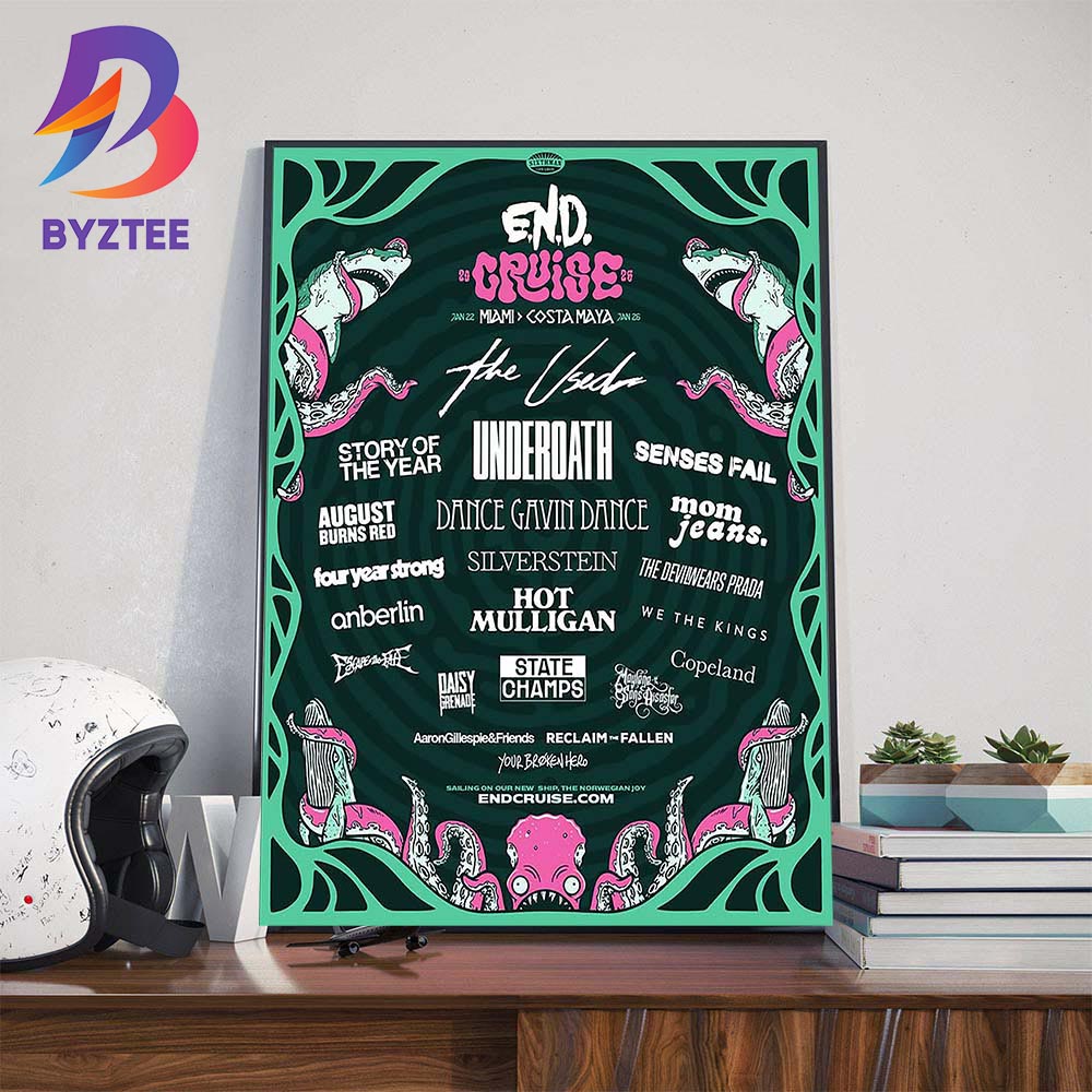 END Cruise Line Up At Miami To Costa Maya On January 22-26 2026 Wall Art Decor Poster Canvas END Cruise Line Up At Miami To Costa Maya On January 22-26 2026 Wall Art Decor Poster Canvas