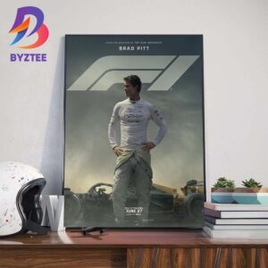 From The Director Of Top Gun Maverick F1 Official Poster With Starring Brad Pitt Wall Art Decor Poster Canvas