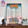 Goose Summer Tour 2025 2 Nights At Fiddler’s Green In Greenwood Village CO June 6-7 And Madison Square Garden On June 28th Wall Art Decor Poster Canvas