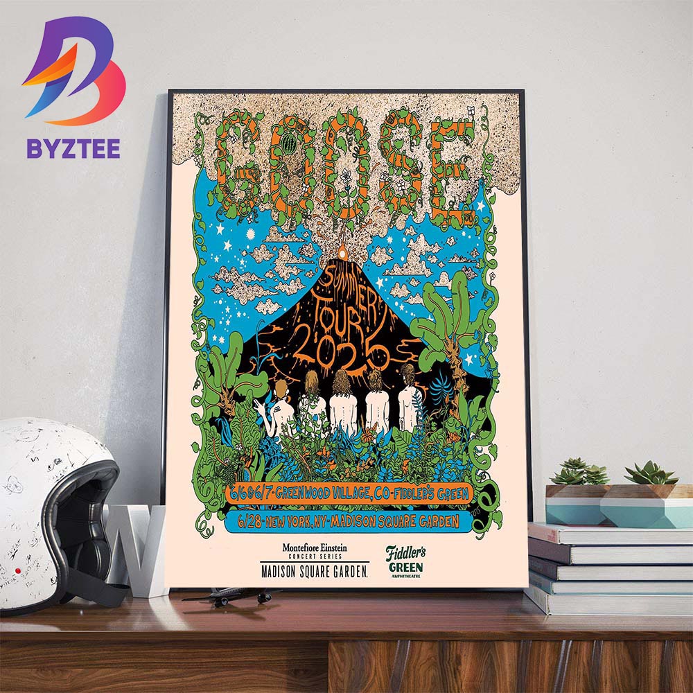 Goose Summer Tour 2025 2 Nights At Fiddler's Green In Greenwood Village CO June 6-7 And Madison Square Garden On June 28th Wall Art Decor Poster Canvas Goose Summer Tour 2025 2 Nights At Fiddler's Green In Greenwood Village CO June 6-7 And Madison Square Garden On June 28th Wall Art Decor Poster Canvas