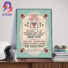 Harms Way Spring Co-Headline Tour With Full of Hell Kruelty Jarhead Fertilizer And Clique Dates List On May And June 2025 Wall Art Decor Poster Canvas