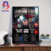 Hatebreed European Savagery 2025 Dates List For June Wall Art Decor Poster Canvas