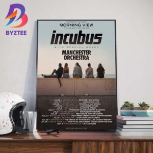 Incubus Performing The Album Morning View In Its Entirety Plus The Hits With Special Guest Manchester Orchestra Wall Art Decor Poster Canvas