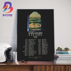 Khruangbin A La Sala 2025 Tour Dates List Wall Art Decor Poster Canvas