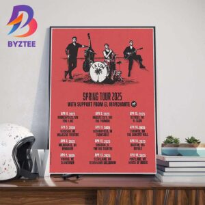 LA LOM Spring Tour 2025  Dates List For April With Support From El Marchante Wall Art Decor Poster Canvas