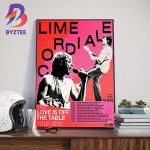 Lime Cordiale The Love Is Off The Table Tour 2025 With Special Guests Le Shiv Dates List Wall Art Decor Poster Canvas