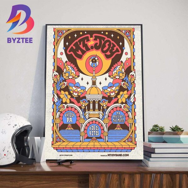MT Joy Band at TD Pavilion At The Mann In Philly PA On September 26-27 2025 Wall Art Decor Poster Canvas