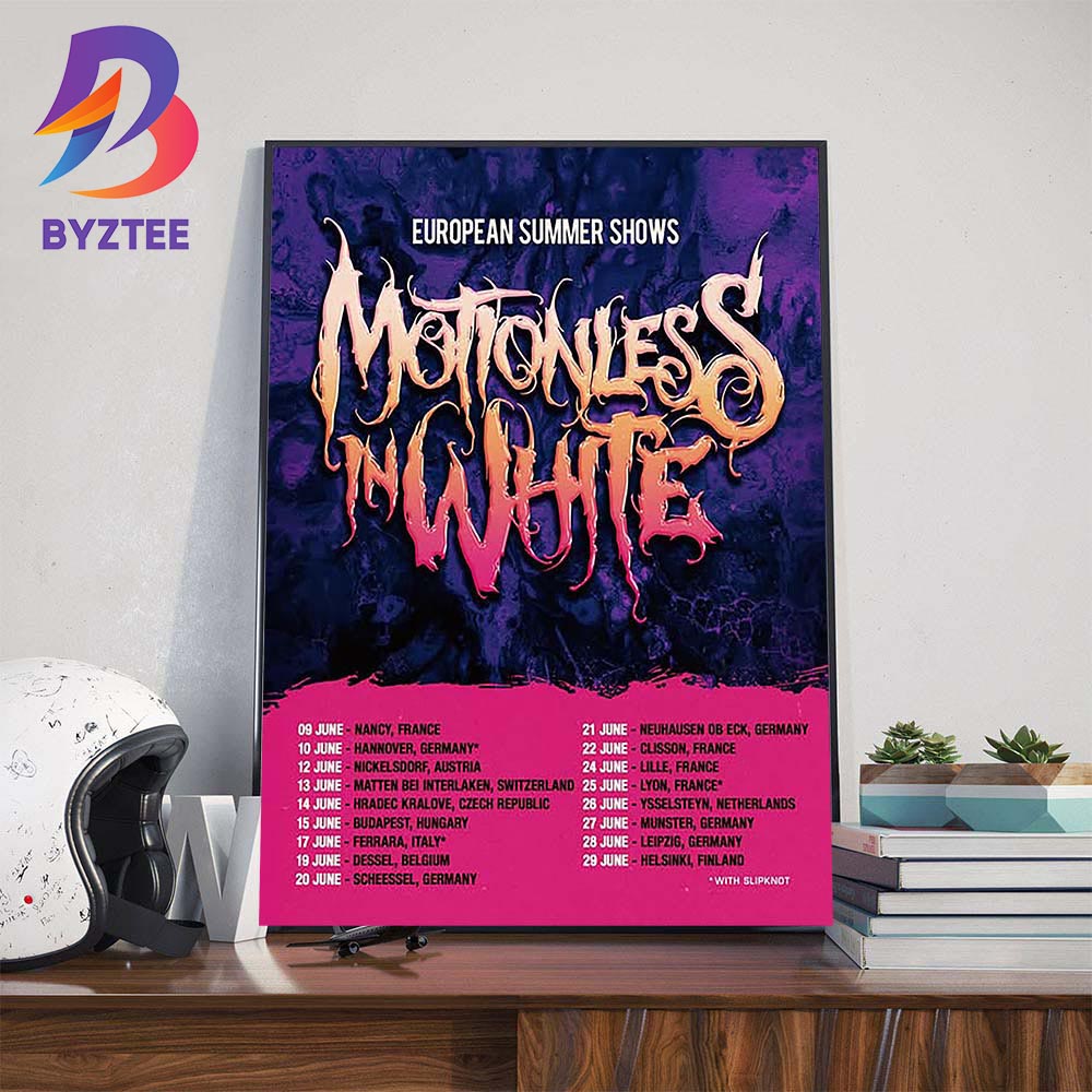 Motionless In White European Summer Shows 2025 Dates List Wall Art Decor Poster Canvas Motionless In White European Summer Shows 2025 Dates List Wall Art Decor Poster Canvas