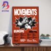 Movements Spring Tour 2025 Dates List With Special Guests Citizen Scowl And Downward Wall Art Decor Poster Canvas