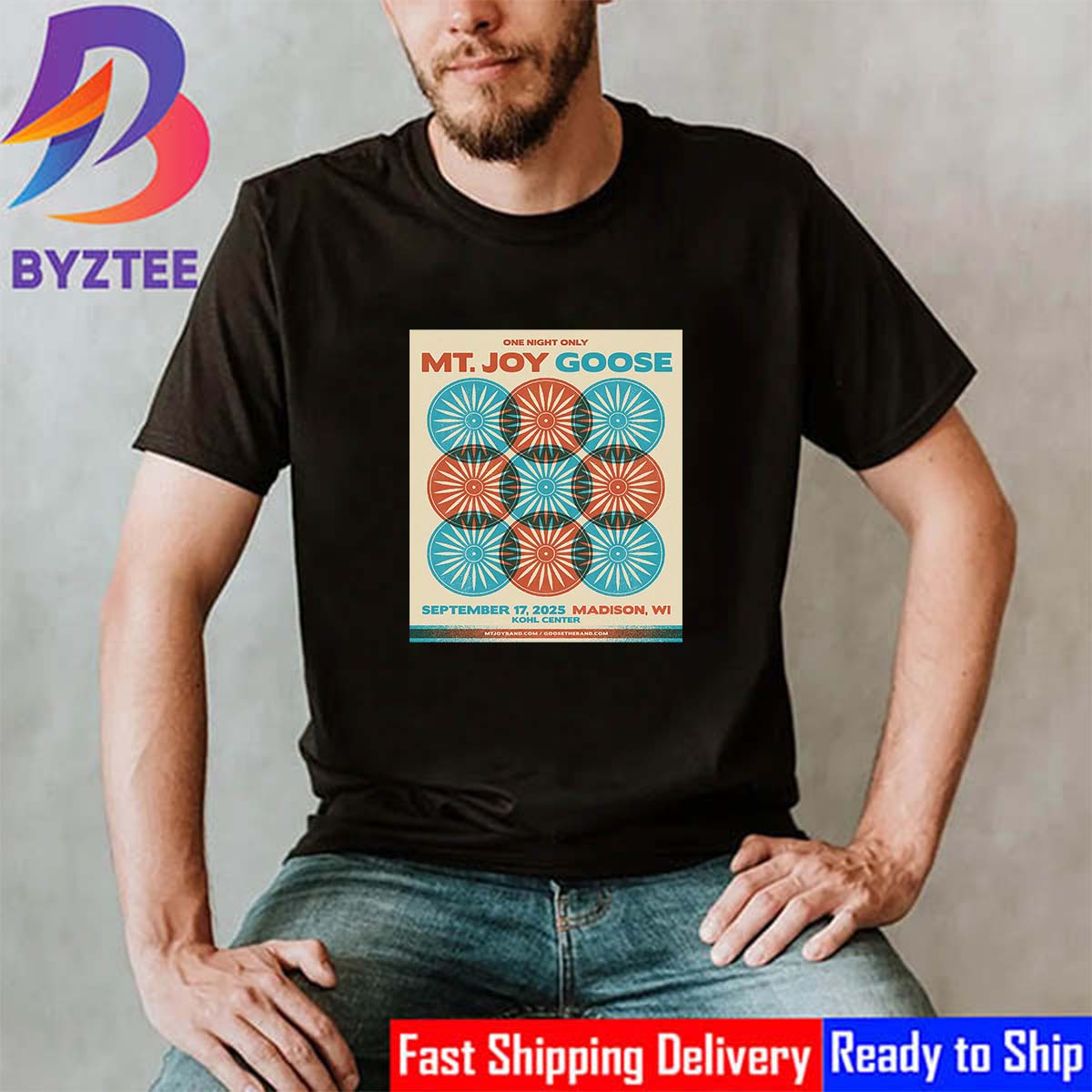 One Night Only MT Joy Band x Goose At KOHL Center In Madison WI On September 17th 2025 Classic T-Shirt One Night Only MT Joy Band x Goose At KOHL Center In Madison WI On September 17th 2025 Classic T-Shirt