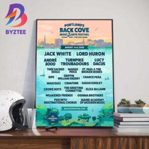 Portland’s Back Cove Music And Arts Festival Lineup At Payson Park Portland Maine On August 2-3 2025 Wall Art Decor Poster Canvas