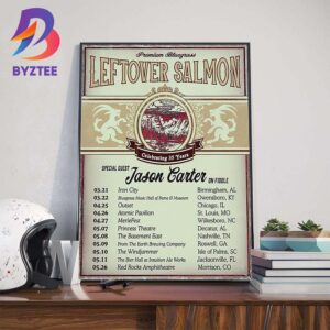 Premium Bluegrass Celebrating 35 Years With Special Guest Jason Carter Dates List Wall Art Decor Poster Canvas