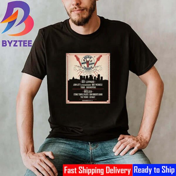 Rockin’ Thunder Music Festival At Exhibition Lands Racetrack In Edmonton CA On July 11-12 2025 Classic T-Shirt