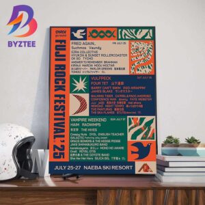 Smash Go Round Fuji Rock Festival 2025 At Naeba Ski Resort At July 25-27 2025 Wall Art Decor Poster Canvas